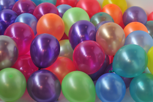 Latex-Luftballons, Rundluftballons aus Latex, Latexballons, Luftballone aus Kautschuk, Gummiballons