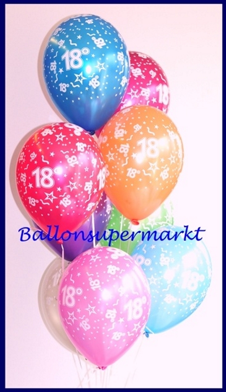 Luftballons 18. Geburtstag