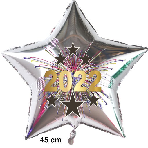 Luftballon-Stern-2022-Neujahr-Silvester