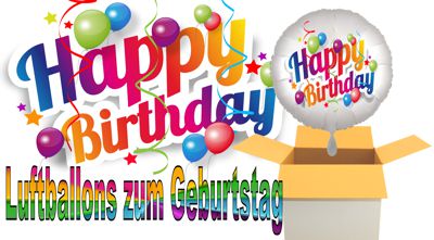 Luftballons zum Geburtstag