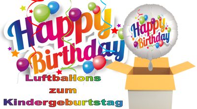 Luftballons zum Kindergeburtstag