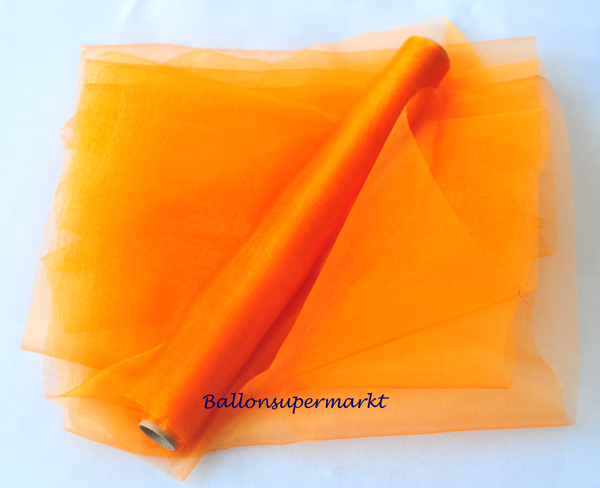 Organza Deko-Stoff, 9 Meter x 36 cm, Orange