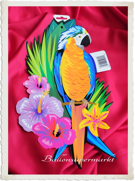 Tropical Bird Cut Out Hänge-Dekoration Hawaii-Party
