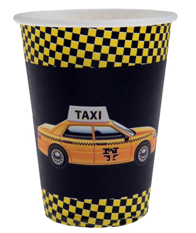 Partydeko Becher New York Taxi Partydekoration USA New York