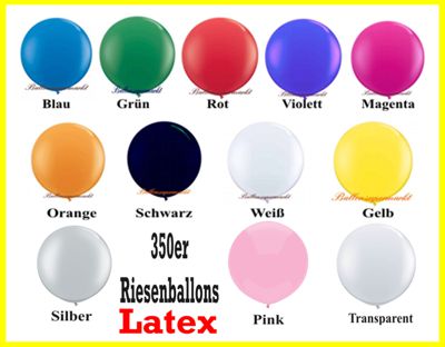 Riesenballons, 350er, Farben