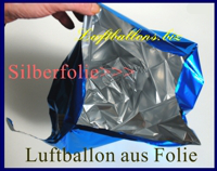 Silberfolie eine Folien-Luftballons