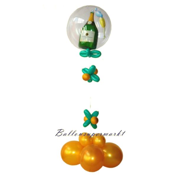 silvester-ballondekoration-champagner