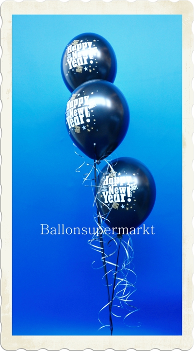 Dekoration Silvester, Happy New Year Ballonbouquet