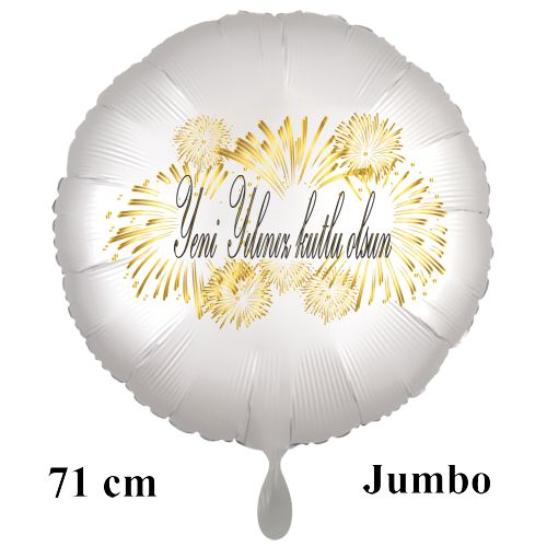 Grosser-yeni-yiliniz-kutlu-olsun-rund-Luftballon-71-cm-satin-weiss-mit-Helium