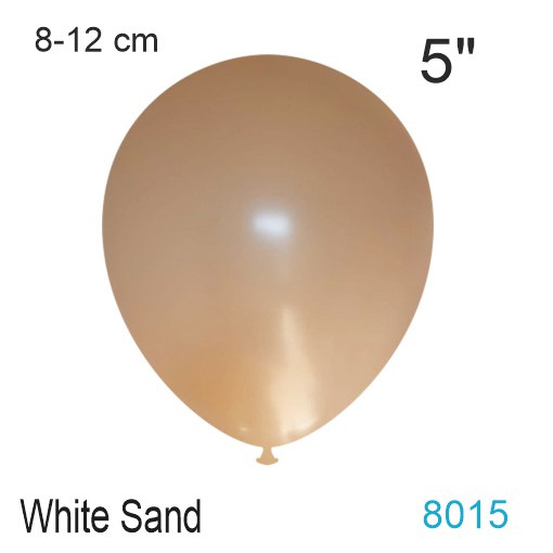 white sand luftballon 8-12 cm, vintage-farbe