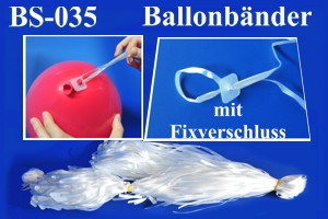 Ballonbänder mit Patentverschlüssen BS-035