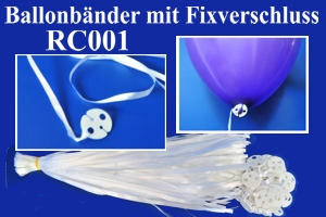Ballonbänder mit Patentverschlüssen RC001