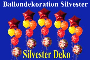 Ballondekoration Silvester