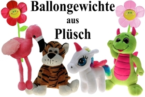 Ballongewichte aus Plüsch