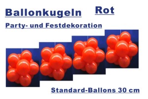 Ballonkugeln Standard Rot