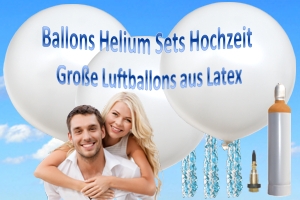 Hochzeit Sets mit großen Latexballons