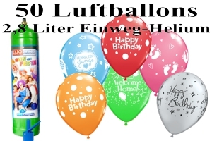 Luftballons mit dem Heliumbehälter 2,8