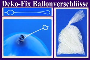 Ballonverschlüsse, Deko-Fix für Luftballons aus Latex