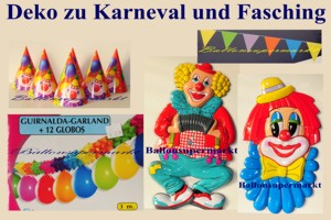 Dekoration zu Karneval und Fasching