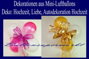 Dekorationen aus Mini-Luftballons