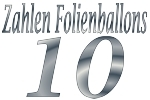 Folienballons Zahl 10