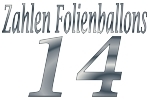 Folienballons Zahl 14