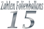 Folienballons Zahl 15