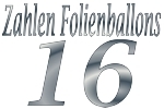 Folienballons Zahl 16