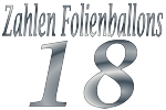 Folienballons Zahl 18