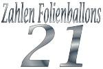 Folienballons Zahl 21