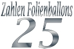 Folienballons Zahl 25