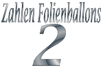 Folienballons Zahl 2