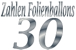 Folienballons Zahl 30