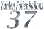 Folienballons Zahl 37