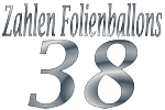 Folienballons Zahl 38