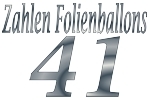 Folienballons Zahl 41