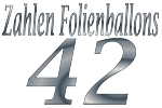 Folienballons Zahl 42