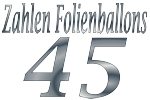 Folienballons Zahl 45