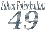 Folienballons Zahl 49