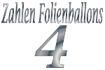 Folienballons Zahl 4