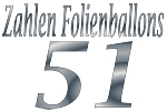 Folienballons Zahl 51