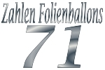 Folienballons Zahl 71