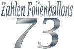 Folienballons Zahl 73