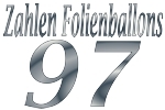 Folienballons Zahl 97