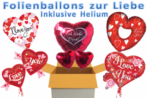 Luftballons "I Love You"