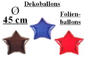 Folienballons Sterne 45 cm