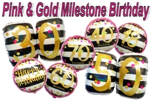 Folienballons Milestone