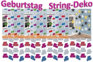 String Dekoration Geburtstag String Dekoration Geburtstag
