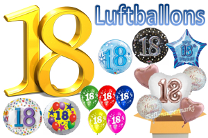 Geburtstag 18 Luftballons