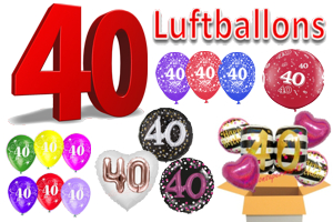Geburtstag 40 Luftballons